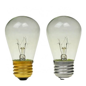 Dimmable GLS S14 E26 Clear 11W 25W 120V 2700K Warm White Light Incandescent Bulb for String Light , INC-A BULB