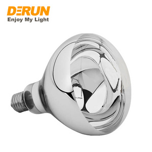 150W 175W 250W R125 Clear Hard Glass Heating Halogen Bulb Bathroom Ceiling Heat Lamp Infrared Light Bulb  , IR-R125-CLEAR