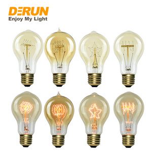 Vintage Lamp Retro Edison Bulb 25W 40W 60W Clear Amber Frosted Dimmable Decoration Incandescent Light Bulb , EDI-A60