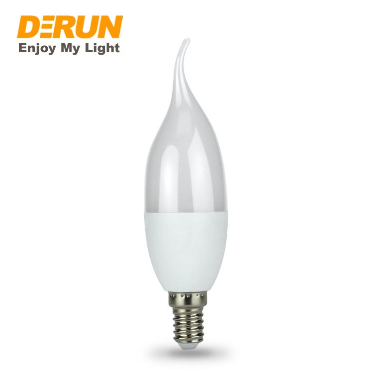 Easy Replaceable Candle Shape Indoor LED Lighting C37 3W 4W 5W 6W 7W 8W Led Bulb With CE RoHS