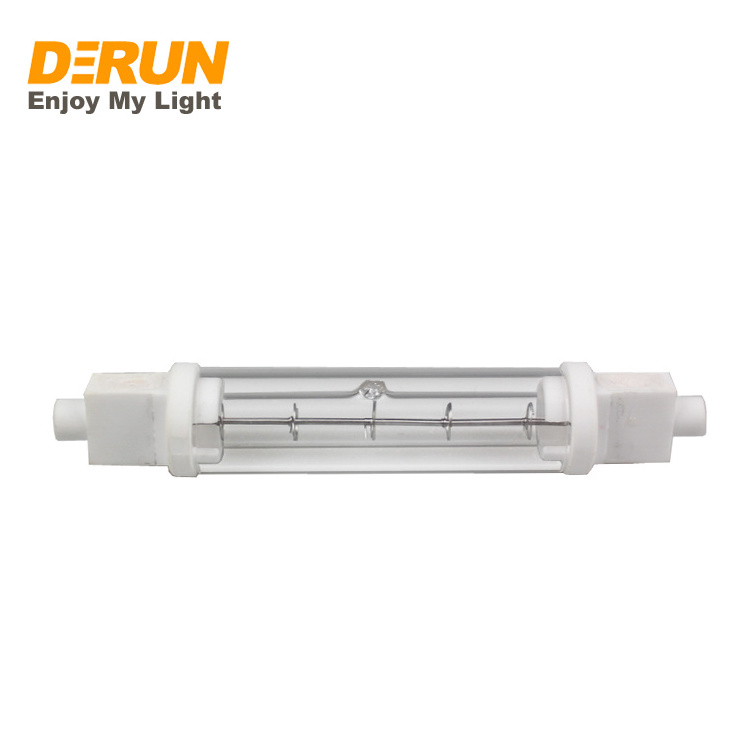 High-temperature Resistant R7S J118 300W 500W Tungsten Infrared Quartz Halogen Lamp For Heating