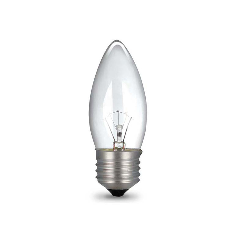 C35 Candle Edison Lamp Clear Milky Frosted E14 E27 B22 25W 40W 60W 130V 240V C35 Incandescent light Bulb ,  INC-C35