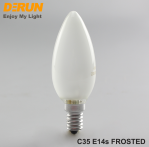 C35 Candle Edison Lamp Clear Milky Frosted E14 E27 B22 25W 40W 60W 130V 240V C35 Incandescent light Bulb ,  INC-C35