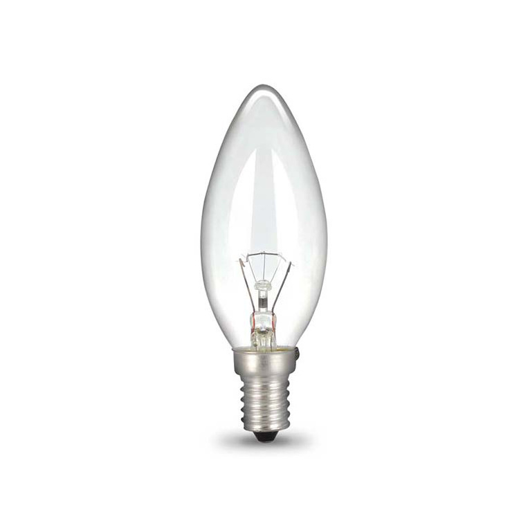 C35 Candle Edison Lamp Clear Milky Frosted E14 E27 B22 25W 40W 60W 130V 240V C35 Incandescent light Bulb ,  INC-C35