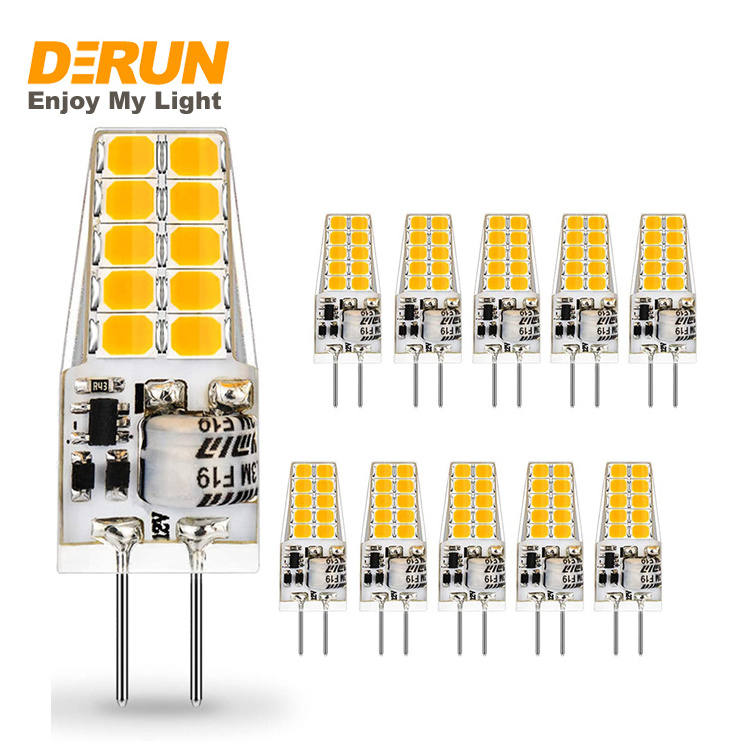 CE ROHS No Flicker Mini Bulb G4 1.5W 2W 2.5W Silicon Body 130V 230V LED G4 Bulb Lights , LED-JC