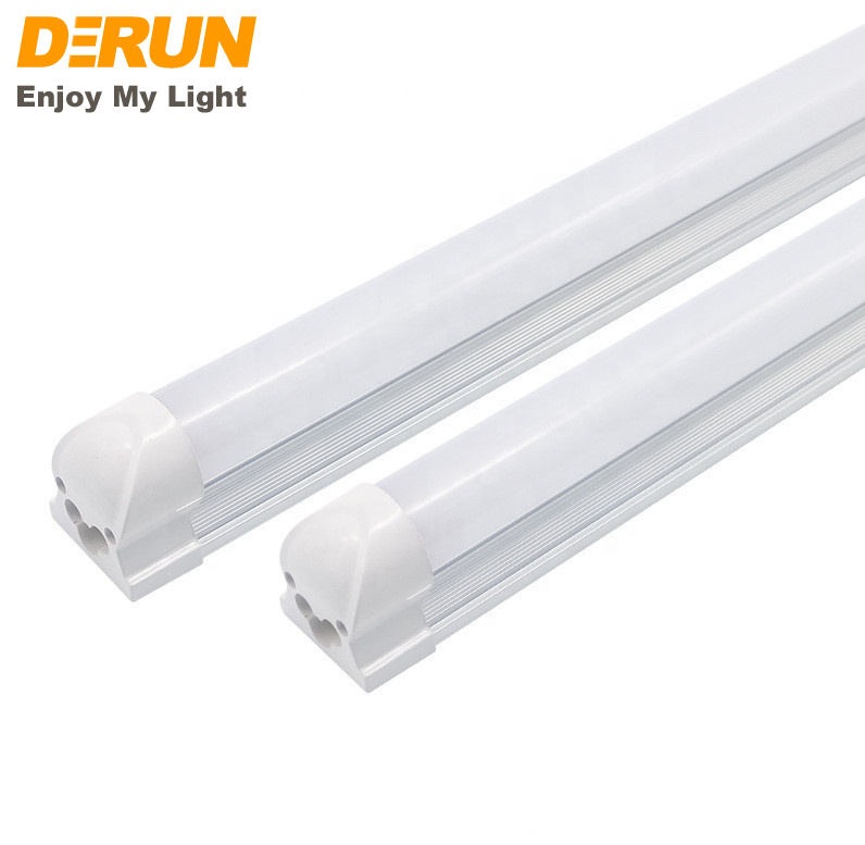 Surface Mounted T8 LED Integrated Tube Light Fixture 4FT 18W Aluminum PC Lamp 6500K For Shop Parking lot CE RoHS , LTL-T8INT-AP