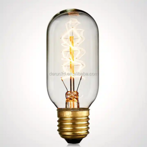 T45 Decorative Bulb Clear Amber Frosted E14 E26 E27 B22 25W 40W 60W Incandescent Light Retro Vintage Edison Bulb , EDI-T45