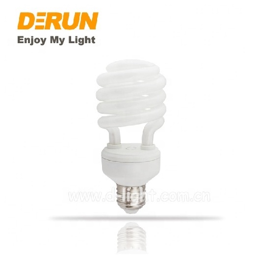 Half Spiral T4 12mm 15W 9W 110-130V 6400K E27 Energy Saving Lamp , CFL-SPIRAL