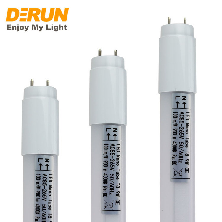 T8 LED Tube Light NANO PC Eco-friendly Fluorescent Lamp Replacement 8W 16W 20W G13 2FT 4FT 5FT 2700-6500K CE RoHS , LTL-T8NA