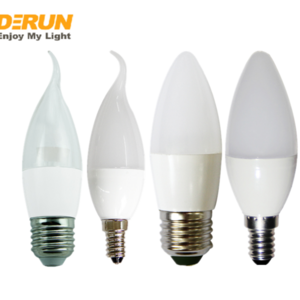 Manufacture CAL37 C37 E14 E27 B22 Base 3W 5W 6W 7W 8W Led Tailed Candle Bulbs Bombillo Led , LED-CAL37