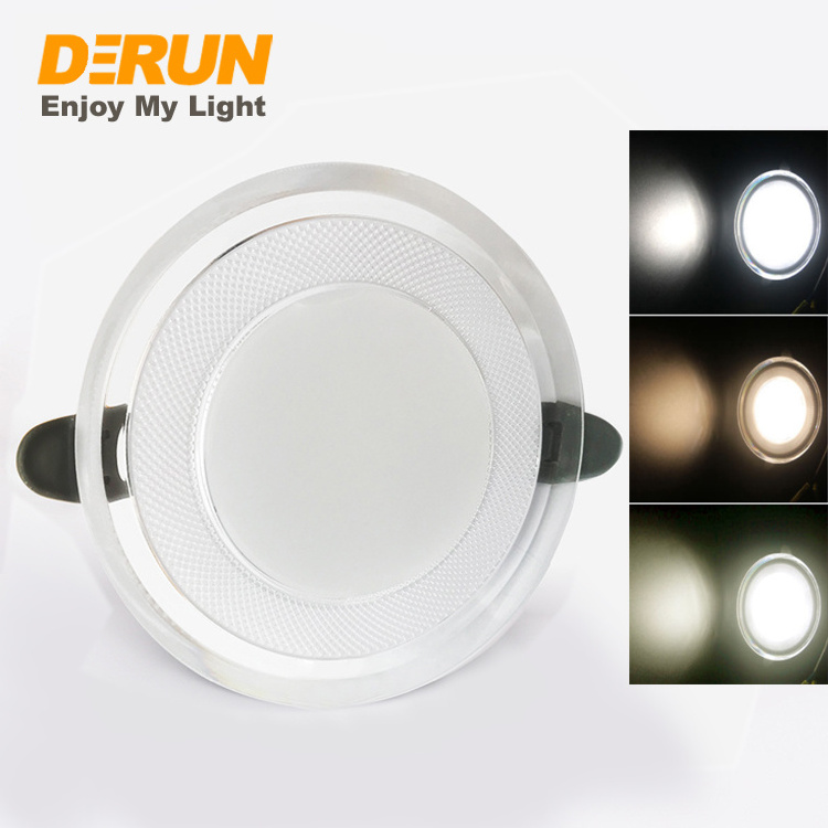 CE RoHS 5W 7W CCT Dimmable Downlight Two Dimming Method Ultra-Thin Led Recessed Ceiling Light ,  LCL-COLOR