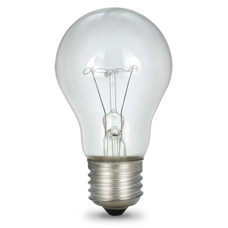 A55 40w 60w 75W 100W E27 B22 clear incandescent light bulbs lamp manufacturers luces foco incandescente , INC-A BULB