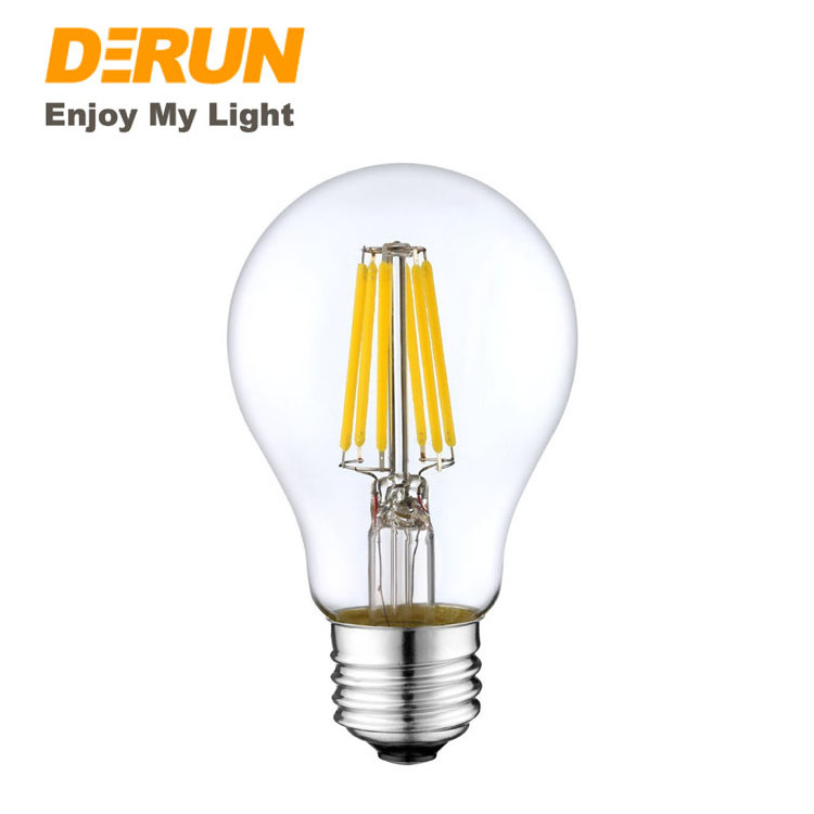 China Factory Price High Quality 4W 6W 8W 10W 12W E27 B22 Standard Clear A60 LED Filament Bulb , FMT-A60