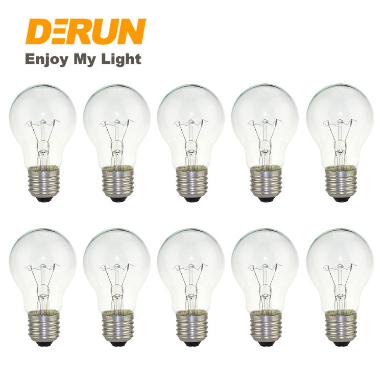 China 25W 40W 60W 75W 100W custom high temperature incandescent light bulbs edison bulb lamp , INC-A BULB