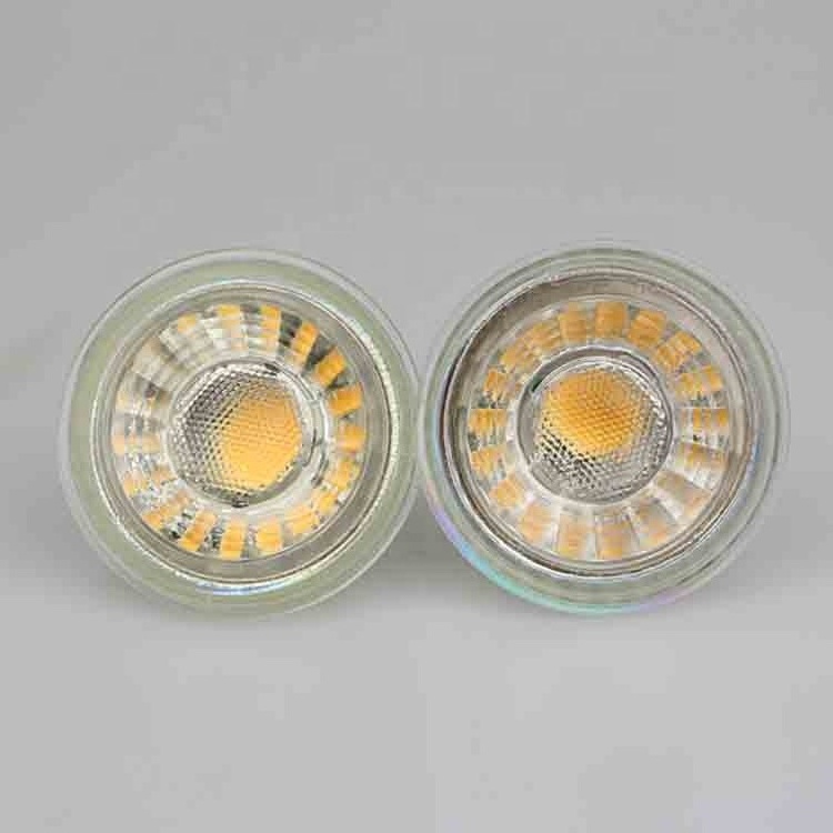 LED Dimmable GU10 6W glass body with lens 38 degree COB GU10 spotlight AC220-240V , LED-GU10