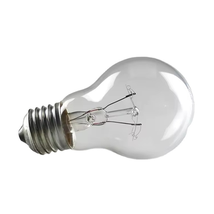 40w 60w 100w Standard Household A55 E27 B22  Base Crystal Clear Incandescent Rough Service Light Bulb , INC-A55