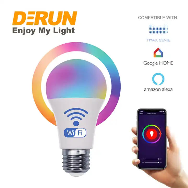 5W 8W 9W 10W E27 APP Homekit Energy Saving Home Lamp Wifi Bluetooth Remote Control Led Rgb Smart Wifi Bulb, LED-Smart