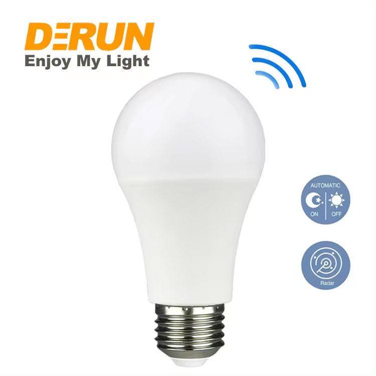 Outdoor Indoor 7w 9w 12w Smart Motion Sensor A60 E27 Stairs Security Light Led Bulb with Radar Sensor , SENSOR-RADAR