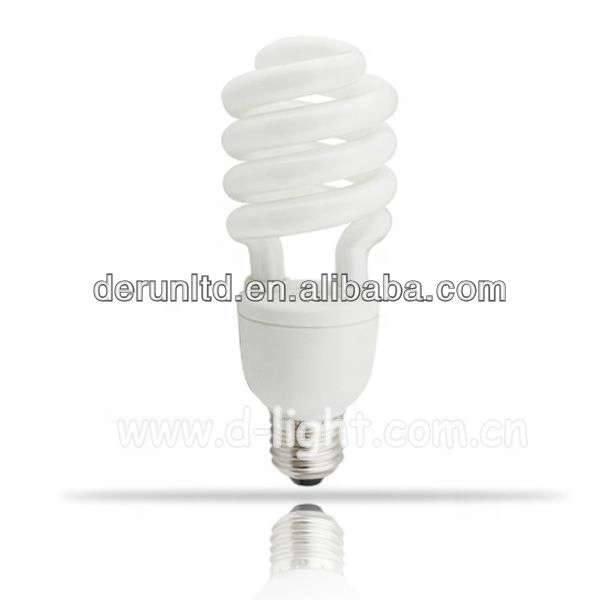 Half Spiral T4 12mm 15W 9W 110-130V 6400K E27 Energy Saving Lamp , CFL-SPIRAL