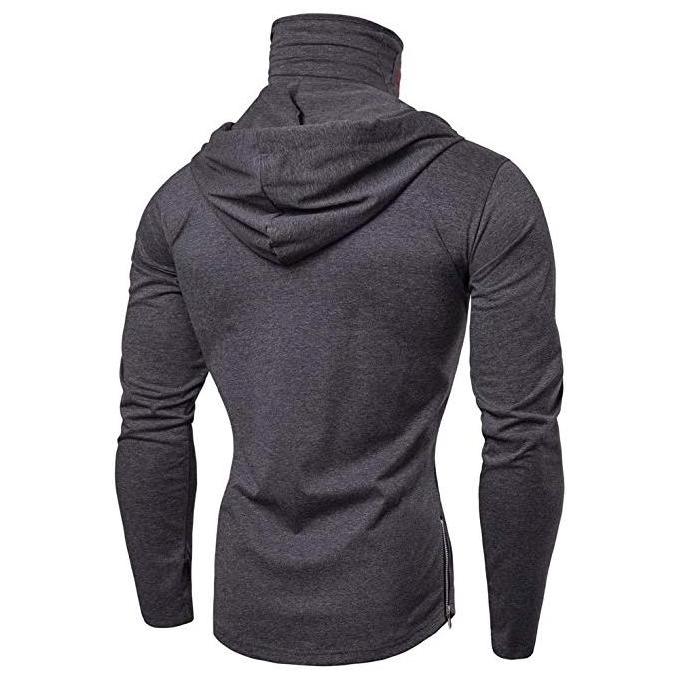 Mens  Ninja Pullover Hiphop Street Zip Long Sleeve Hoodie  With Face Masked