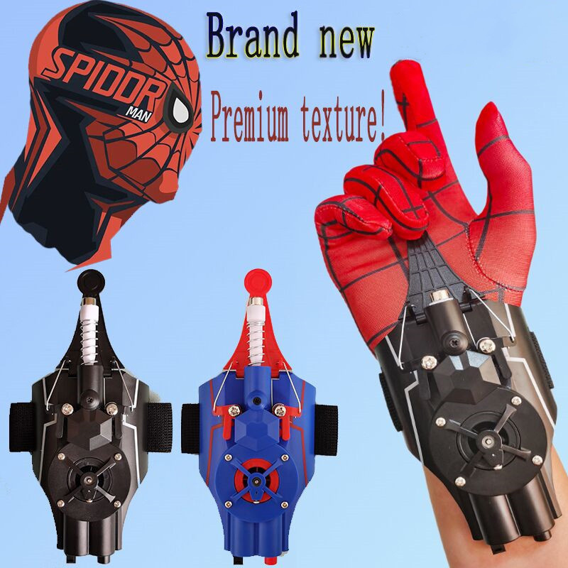 Spyder Men Web Shooters ML Legends Spydermen Network Electric Launcher Gloves Toys Manga Figurine Cosplay Props Gift for Kids