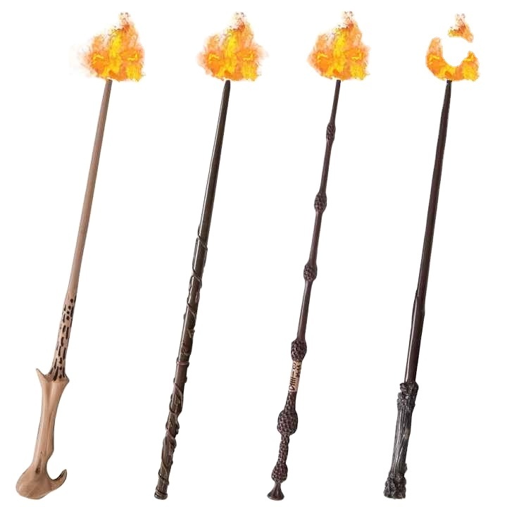 2023 New Arrive Led Lighting luminous Magical Wands of Malfoy Severus SNAPE Hermione Voldmort Dumbledore Wand