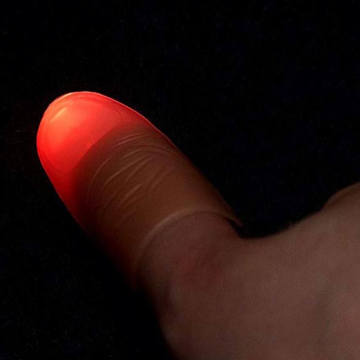 Desalen New Design Stage Magic Illusion Magic Light Thumb Lights Up Thumb Tip Finger Tricks