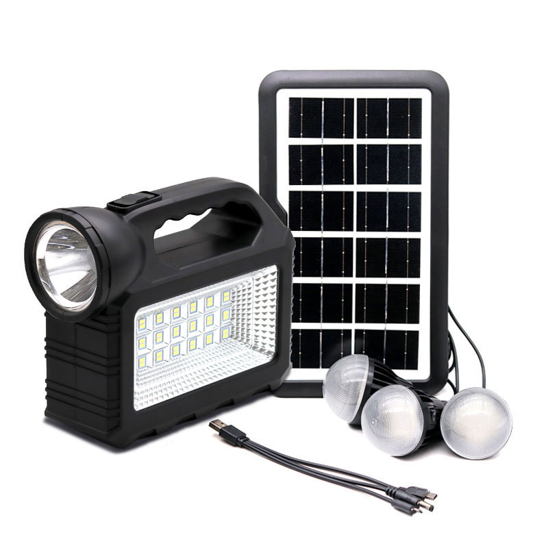 Affordable 5000mAh Lithium Battery House Off Grid Solar Power System Lighting Kits LED Torch Flashlight power bank