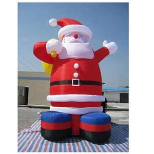 XMAS decoration giant inflatable Santa Claus character for shopping mall