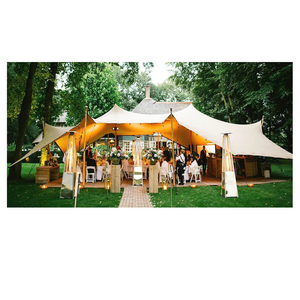 Big 100 seater elastic flexible stretch party tents/large marquee stretch wedding tents