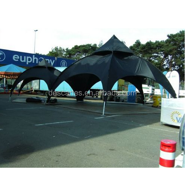 Black oxford cloth spider tents/4.5m dome tents/commercial arch tents for trade show