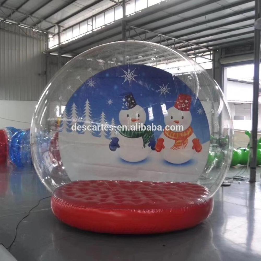 Dia:5M Giant Inflatable Christmas Human Snow Globes For Xmas Events