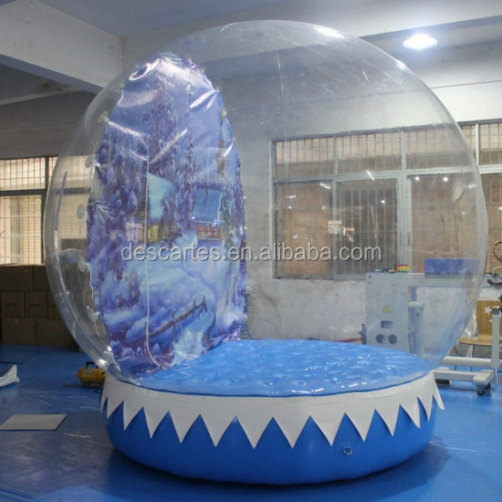 Top Sale Giant Outdoor Christmas Theme Inflatable Snow Globe For Events