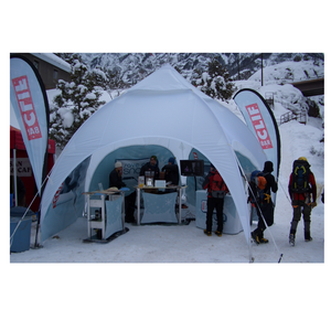 4.5m White Pentagon Arch Canopy, Winter Trade Show Camping Tents For EVENTS