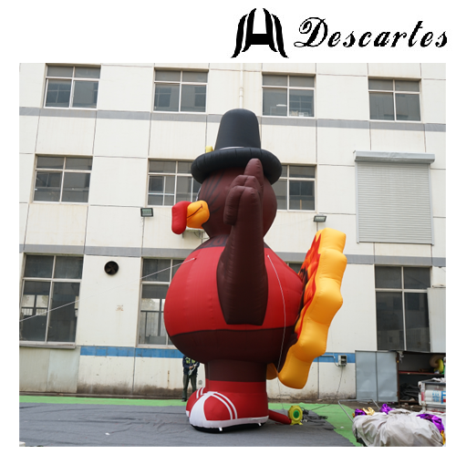 Thanksgiving Decorative Inflatable Roast Chicken/7M Giant Inflatable Turkey For Advertising