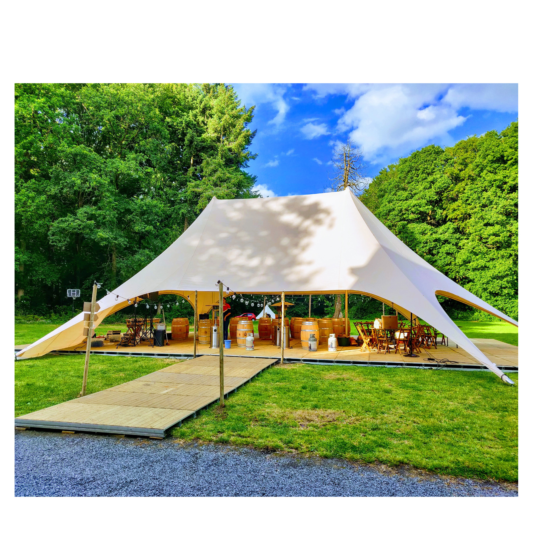 Big Outdoor Star Shade Camp Canopy/Large Marquee Wedding Tents For 100 People