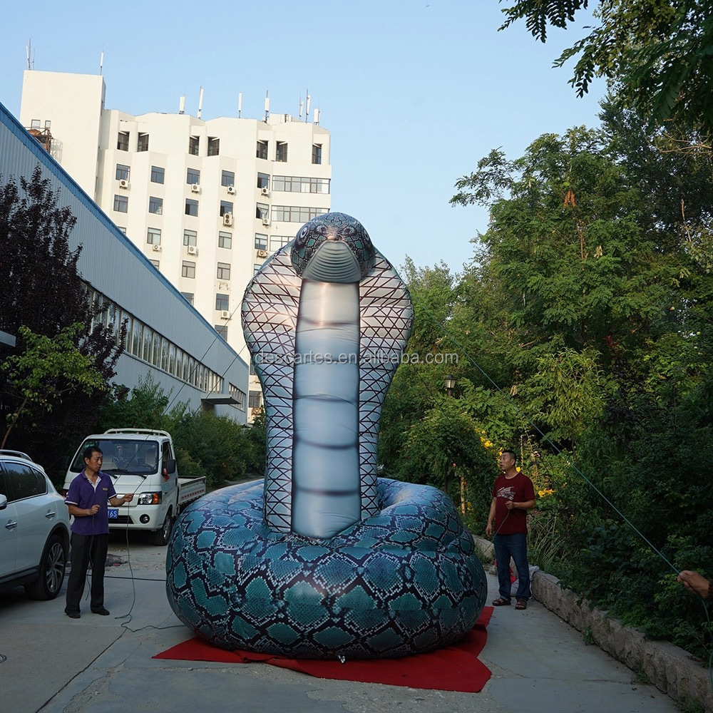 10ft Tall Cheap Advertising Giant Inflatable Snake Animals With Air Blowers