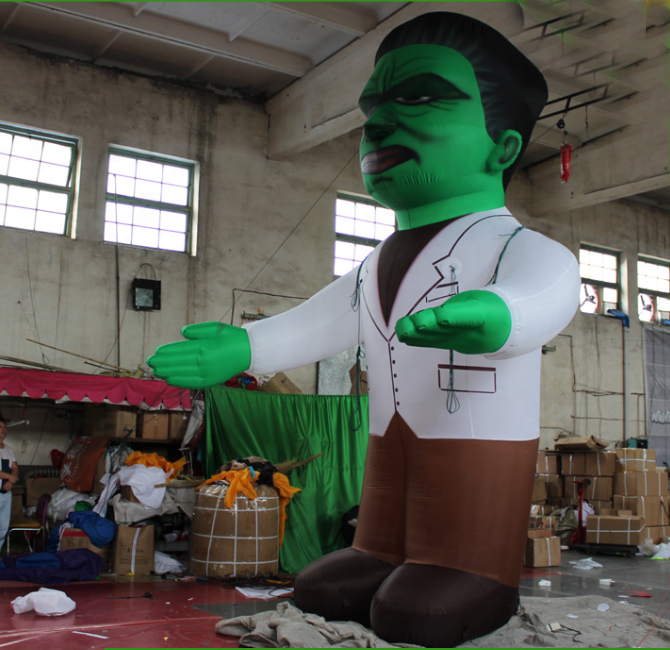 Custom Made Giant Inflatable Halloween Human Frankenstein For Advertising