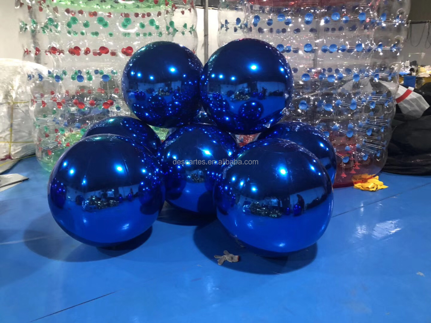 New Color 1.5M Inflatable Chrome Reflect Balls/Inflatable Christmas Mirror Balls