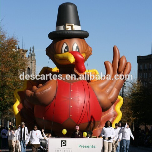 Custom Made Parade 20ft Tall Giant Inflatable Advertising Turkey For Thanksgiving Day