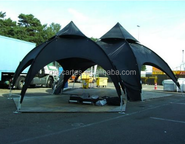 Aluminum frame 4.5m tade show display tents/custom advertising arch tents/spider tents for events