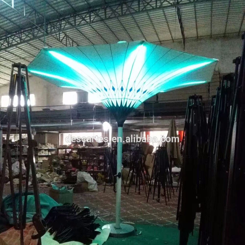 3.5m Aluminum flower garden umbrellas, outdoor tulip umbrella for decoration