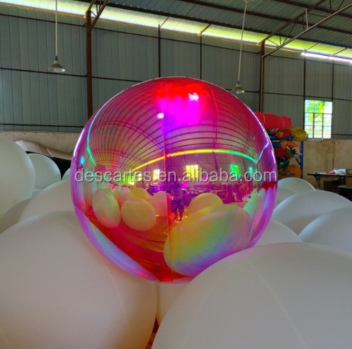 New Color 1.5M Inflatable Chrome Reflect Balls/Inflatable Christmas Mirror Balls