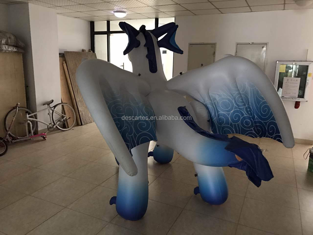 0.2mm PVC inflatable dragon toy for outdoor advertising