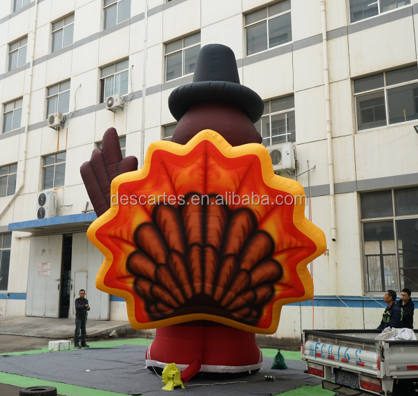 Thanksgiving Decorative Inflatable Roast Chicken/7M Giant Inflatable Turkey For Advertising