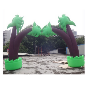 Xmas Decorative Inflatable Christmas Tree Entrance Arch For Decoration