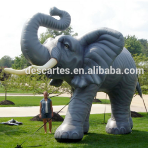 Lifelike PVC Air Sealed Giant Inflatable Elephant Models For Zoo Advertising