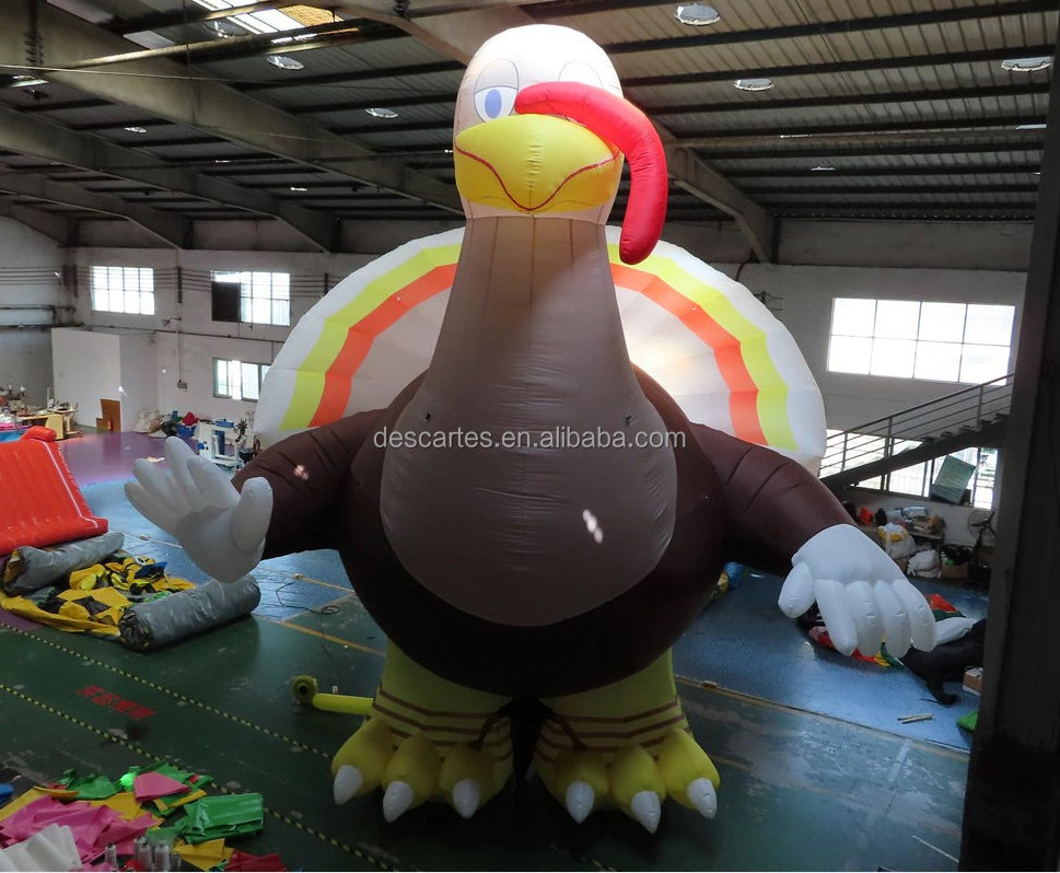 13ft high giant inflatable turkey model for Thanksgiving Day