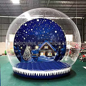 Top Sale Giant Outdoor Christmas Theme Inflatable Snow Globe For Events