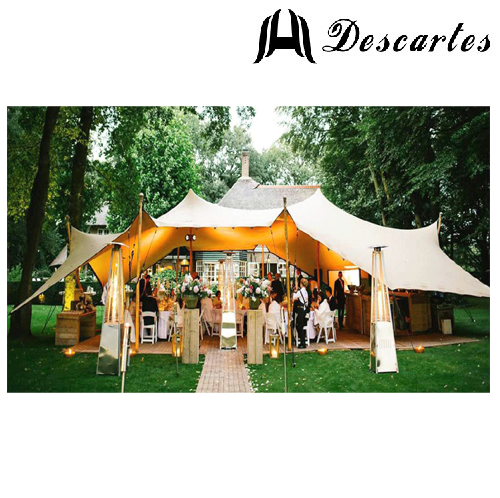 Big 100 seater elastic flexible stretch party tents/large marquee stretch wedding tents